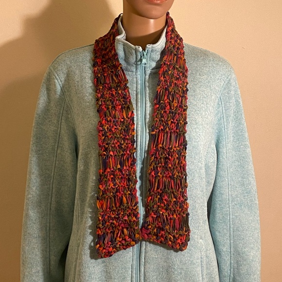 Homemade Knit Scarfs & Neck Warmer Four Piece Bundle - Picture 3 of 5